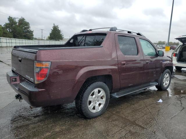 2HJYK16578H518728 - 2008 HONDA RIDGELINE RTL BURGUNDY photo 3