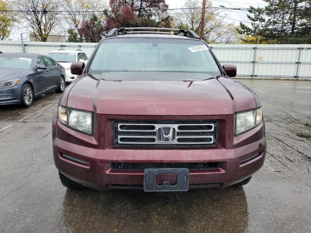2HJYK16578H518728 - 2008 HONDA RIDGELINE RTL BURGUNDY photo 5