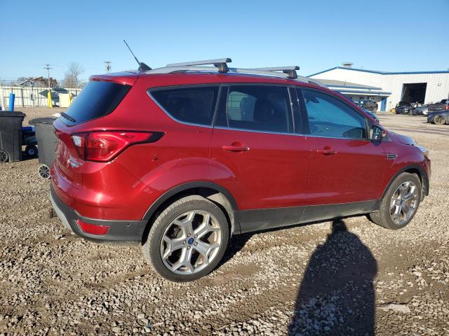 1FMCU9J98KUA86152 - 2019 FORD ESCAPE TITANIUM RED photo 3