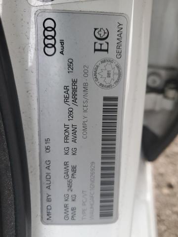 WAUHGAFC1GN026929 - 2016 AUDI A6 PRESTIGE أبيض صورة 12