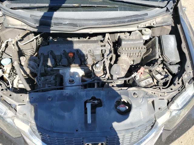 2HGFB2F5XDH555298 - 2013 HONDA CIVIC LX GRAY photo 11