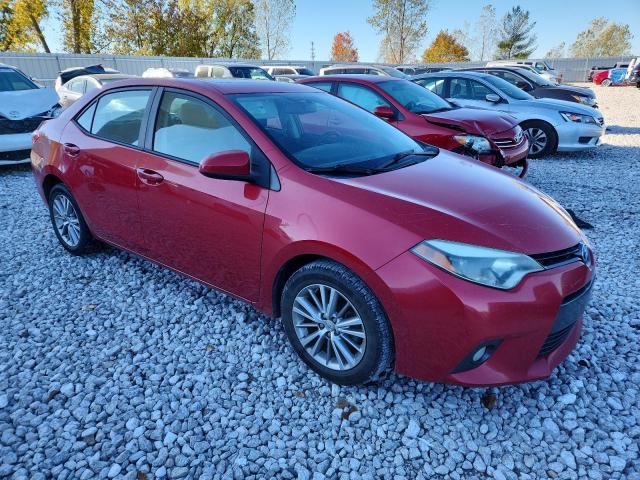 2T1BURHE3FC455814 - 2015 TOYOTA COROLLA L Rot Foto 4