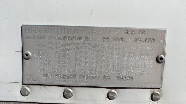 1UYVS2537EM827803 - 2014 UTILITY VS2RA WHITE photo 11