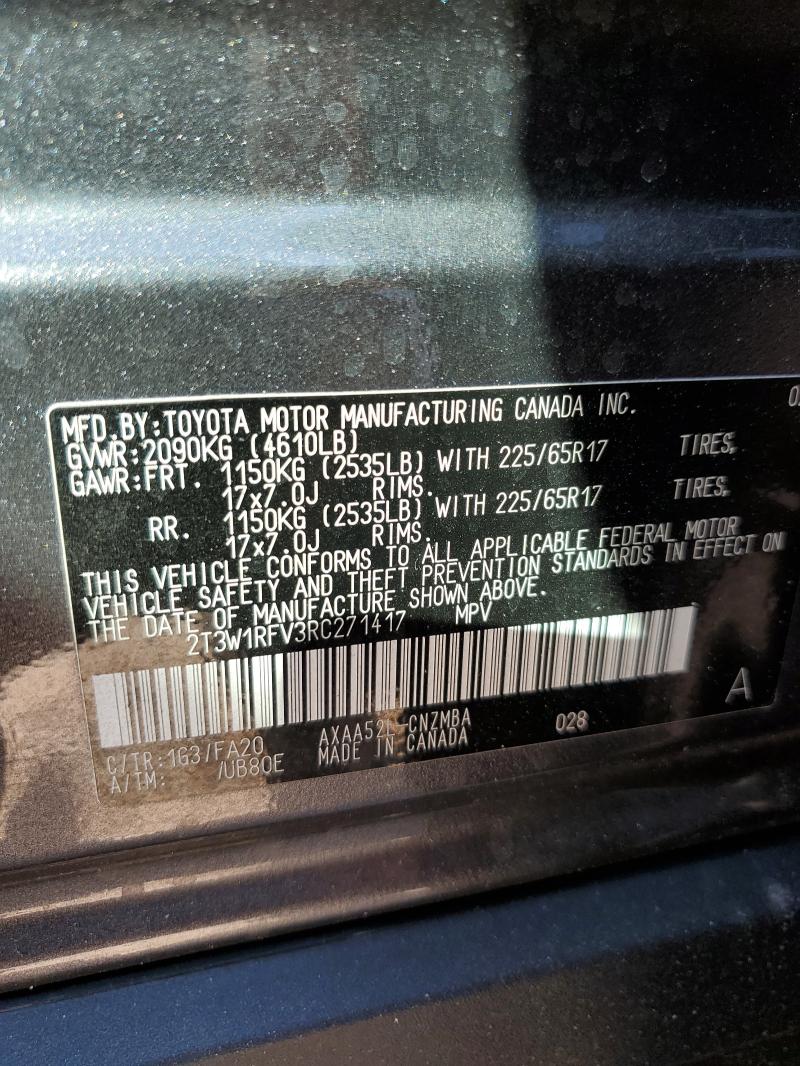 2T3W1RFV3RC271417 - 2024 TOYOTA RAV4 XLE GRAY photo 13