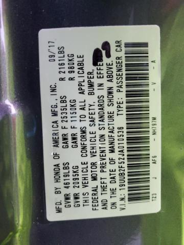 19UUB2F52JA010536 - 2018 ACURA TLX TECH GRAY photo 13