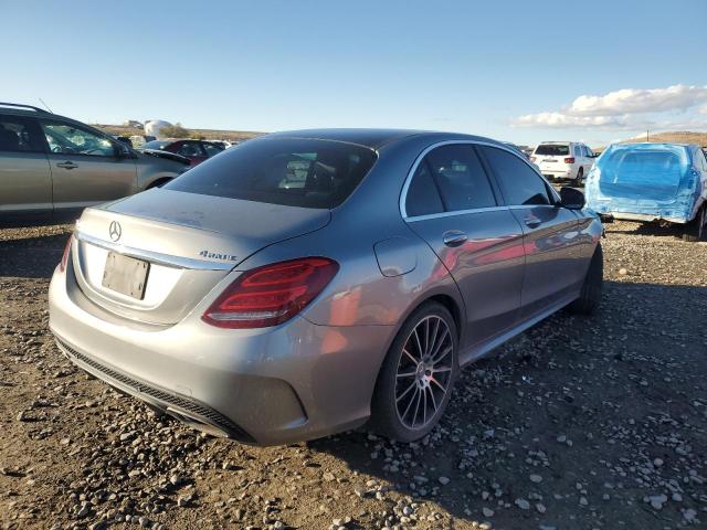 55SWF4KB7FU012489 - 2015 MERCEDES-BENZ C 300 4MATIC SILVER photo 3