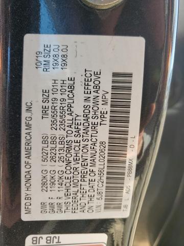 5J8TC2H56LL020628 - 2020 ACURA RDX TECHNOLOGY Գրաֆիտ լուսանկար 13