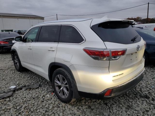 5TDJKRFH3ES022921 - 2014 TOYOTA HIGHLANDER XLE WHITE photo 2