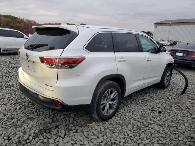 5TDJKRFH3ES022921 - 2014 TOYOTA HIGHLANDER XLE WHITE photo 3