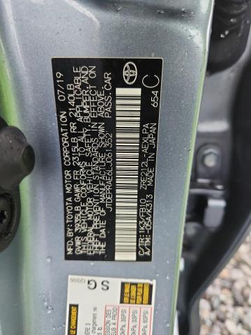 JTDEPRAE6LJ061352 - 2020 TOYOTA COROLLA LE Niebieski zdjęcie 13