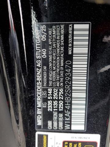 W1KAF4HB2SR293470 - 2025 MERCEDES-BENZ C 300 4MATIC BLACK photo 13