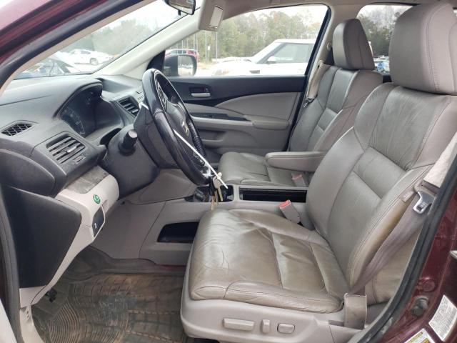 5J6RM4H74CL051082 - 2012 HONDA CR-V EXL RED photo 7