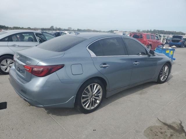 JN1EV7AR2JM437346 - 2018 INFINITI Q50 LUXE ვერცხლისფერი ფოტო 3