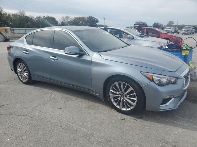 JN1EV7AR2JM437346 - 2018 INFINITI Q50 LUXE ვერცხლისფერი ფოტო 4