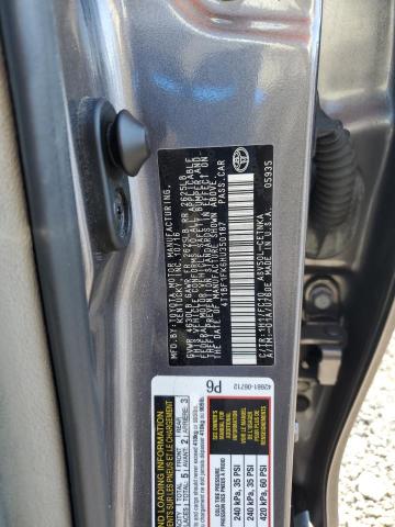 4T1BF1FK6HU350187 - 2017 TOYOTA CAMRY LE SILVER photo 12