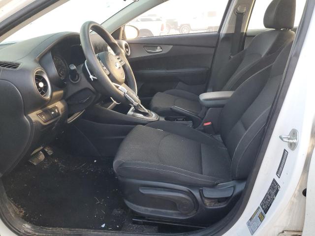 3KPF24AD9KE048992 - 2019 KIA FORTE FE WHITE photo 7