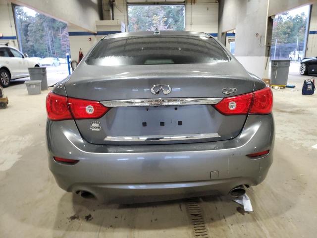 JN1CV7AP5GM200669 - 2016 INFINITI Q50 BASE CHARCOAL photo 6
