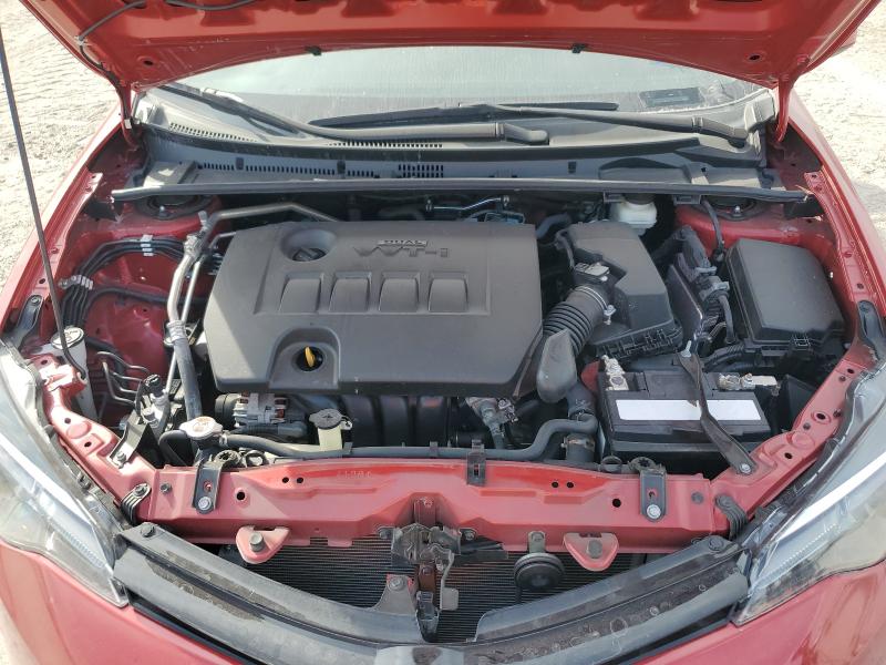 5YFBURHE9KP936290 - 2019 TOYOTA COROLLA L RED photo 12