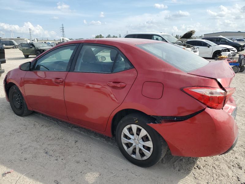 5YFBURHE9KP936290 - 2019 TOYOTA COROLLA L RED photo 2