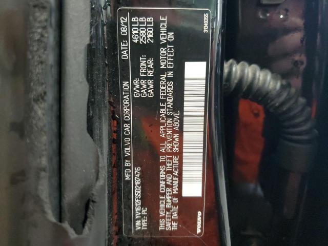 YV1612FS5D2187476 - 2013 VOLVO S60 T5 შავი ფოტო 12