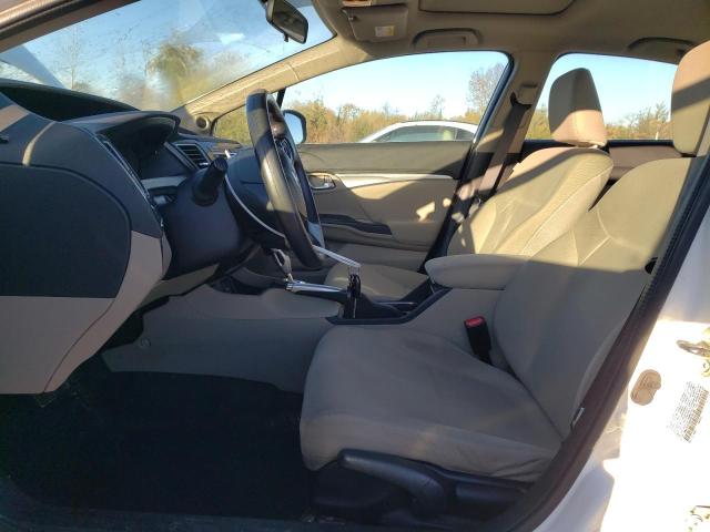 19XFB2F80DE078188 - 2013 HONDA CIVIC EX თეთრი ფოტო 7