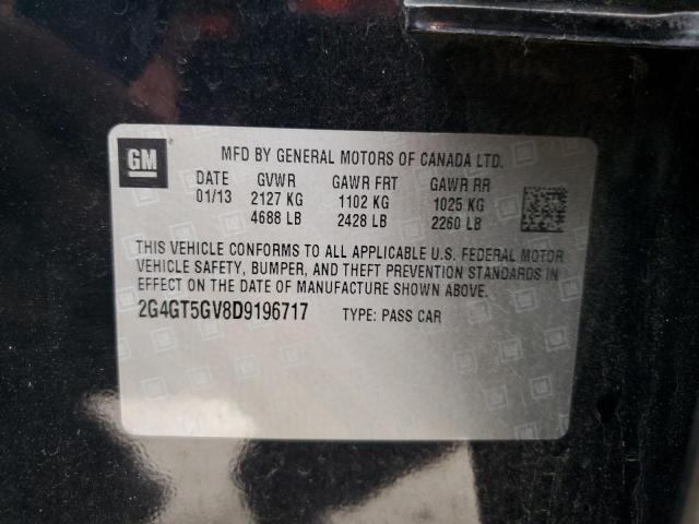 2G4GT5GV8D9196717 - 2013 BUICK REGAL PREMIUM 黑色 照片 13