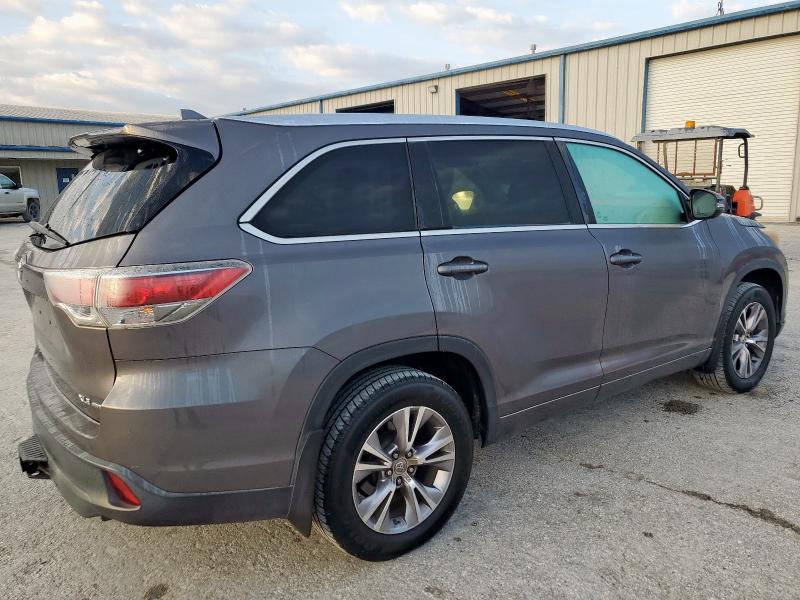 5TDJKRFH3FS146026 - 2015 TOYOTA HIGHLANDER XLE 灰色 照片 3