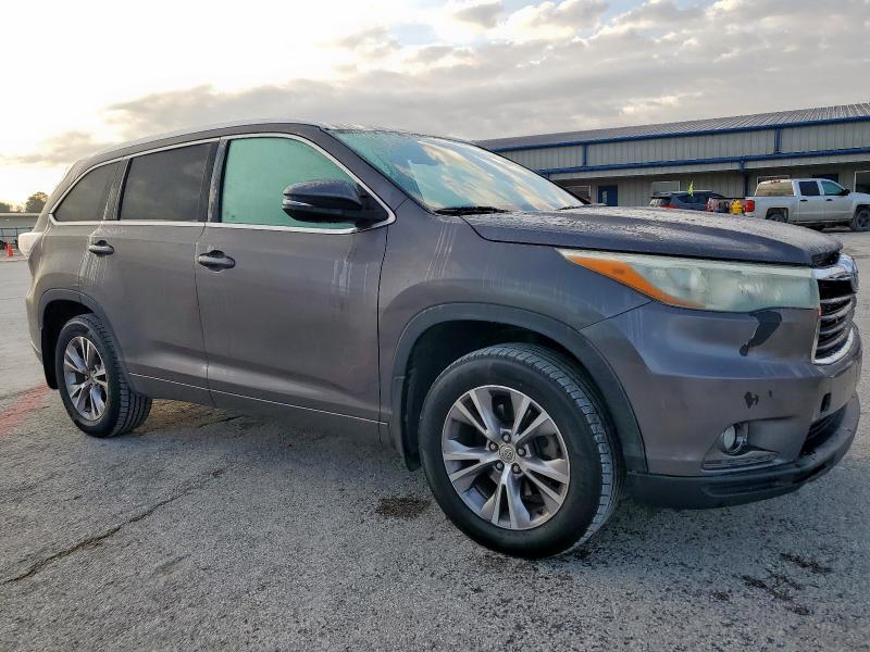 5TDJKRFH3FS146026 - 2015 TOYOTA HIGHLANDER XLE 灰色 照片 4