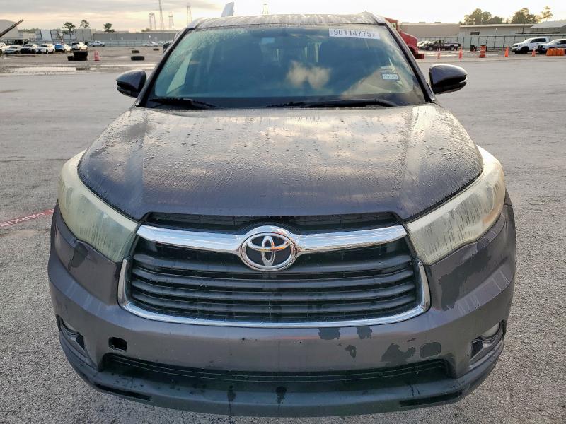 5TDJKRFH3FS146026 - 2015 TOYOTA HIGHLANDER XLE 灰色 照片 5