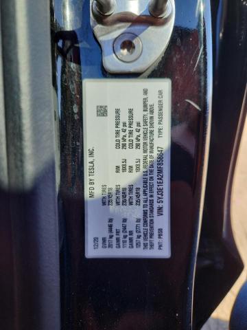 5YJ3E1EA2MF858647 - 2021 TESLA MODEL 3 BLACK photo 12