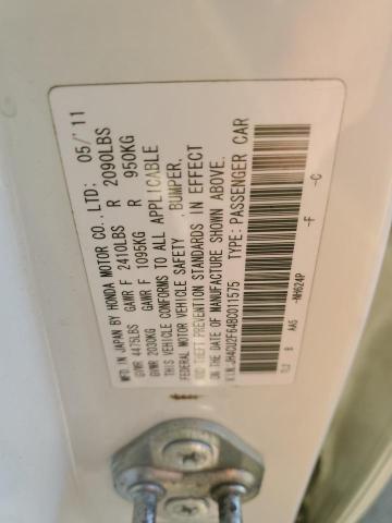 JH4CU2F64BC011575 - 2011 ACURA TSX Ağ foto 13