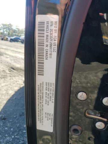 2C3CDZFJ9NH171911 - 2022 DODGE CHALLENGER R/T SCAT PACK BLACK photo 12