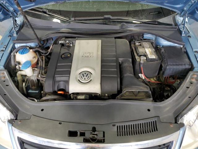 WVWAA71F98V037754 - 2008 VOLKSWAGEN EOS TURBO Կապույտ լուսանկար 11