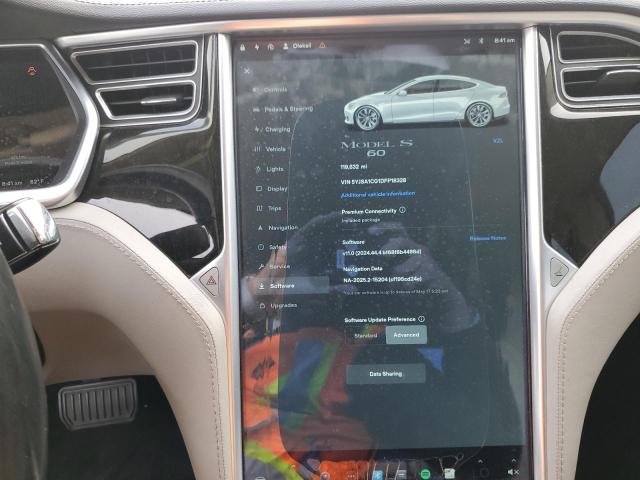 5YJSA1CG1DFP18328 - 2013 TESLA MODEL S Արծաթագույն լուսանկար 9