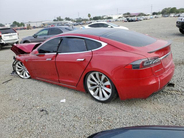 5YJSA1E4XGF142732 - 2016 TESLA MODEL S Красный фото 2