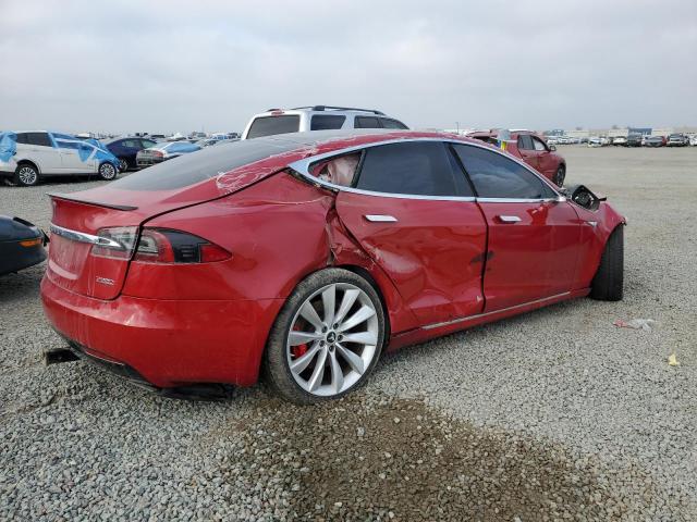 5YJSA1E4XGF142732 - 2016 TESLA MODEL S Красный фото 3