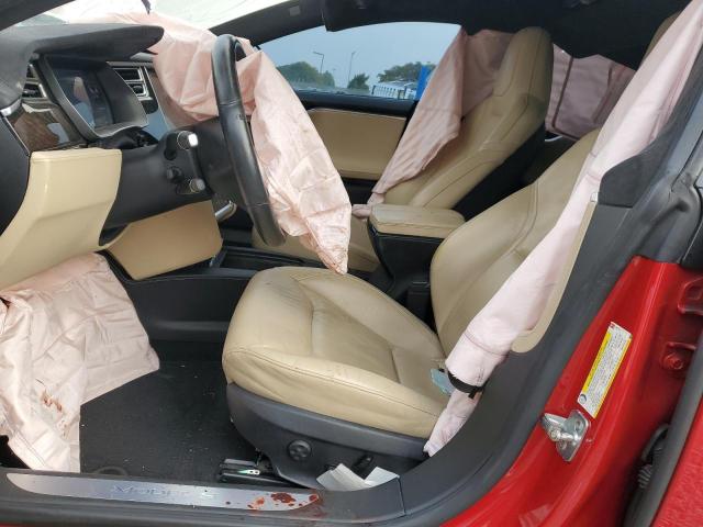 5YJSA1E4XGF142732 - 2016 TESLA MODEL S Красный фото 7