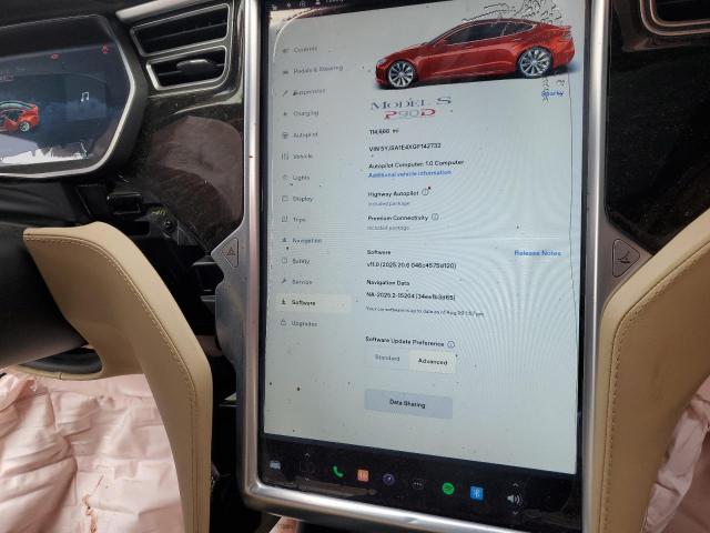 5YJSA1E4XGF142732 - 2016 TESLA MODEL S Красный фото 9