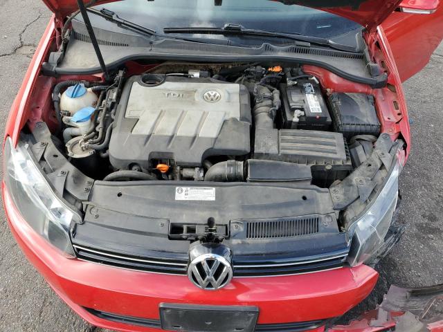 3VWPL7AJ9BM690494 - 2011 VOLKSWAGEN JETTA TDI RED photo 11