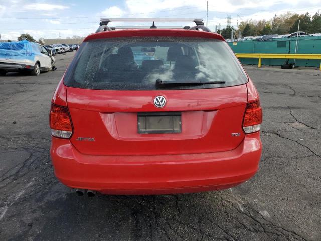 3VWPL7AJ9BM690494 - 2011 VOLKSWAGEN JETTA TDI RED photo 6