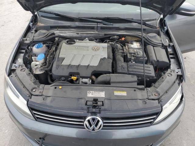 3VWLL7AJ0EM404406 - 2014 VOLKSWAGEN JETTA TDI GRAY photo 11