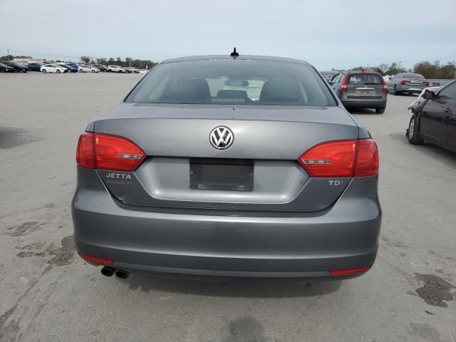 3VWLL7AJ0EM404406 - 2014 VOLKSWAGEN JETTA TDI GRAY photo 6