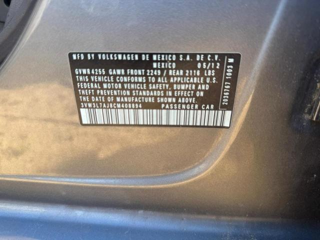 3VW3L7AJ8CM408894 - 2012 VOLKSWAGEN JETTA TDI 石墨色 照片 10