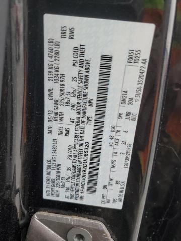 1FMCU0H92DUD85320 - 2013 FORD ESCAPE SEL 黑色 照片 12