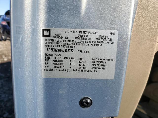 5GZER23768J135732 - 2008 SATURN OUTLOOK XR BLUE photo 13