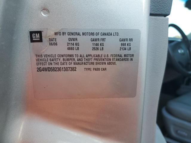 2G4WD582361307382 - 2006 BUICK LACROSSE CXL فضي صورة 12