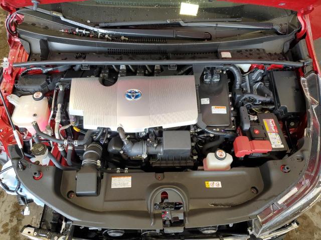 JTDKARFU0K3099716 - 2019 TOYOTA PRIUS 红色 照片 11