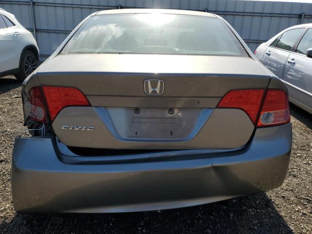 1HGFA16577L064367 - 2007 HONDA CIVIC LX GRAY photo 6