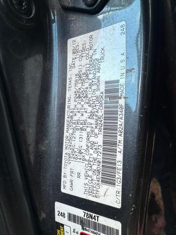 5TFUX4EN0DX017273 - 2013 TOYOTA TACOMA ACCESS CAB Gri fotoğraf 10