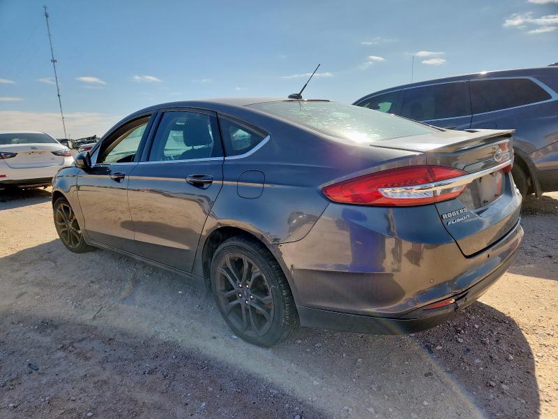 3FA6P0HD5JR127301 - 2018 FORD FUSION SE GRAY photo 2